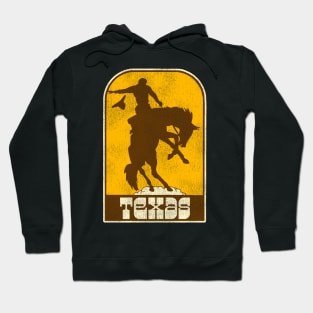 Texas Vintage Western Cowboy Rodeo Travel Souvenir Hoodie